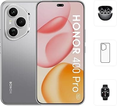 HONOR 400 Pro 5G 12GB RAM 512GB Lunar Grey Dual SIM With Free HONOR CHOICE Earbuds CLIP & Assorted Case - Middle East Version on Amazon.ae - Price Tracker