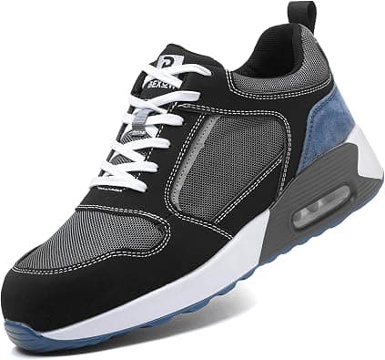 Safety Shoes Steel Toe Lightweight Work Sneakers for Men and Women Kevlar Midsole Slip Resistant Industrial Footwear on Amazon.ae - Price Tracker