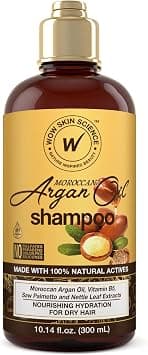 WOW Skin Science Moroccan Argan Oil Shampoo - Sulfate Free Moisturizing Shampoo for Dry, Damaged Hair - For Women & Men على Amazon.ae - متتبع الأسعار