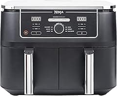 NINJA Freidora exenta de aceite Dual Zone Foodi MAX [AF400EU], 9,5 l de capacidad, 2 cajones, 6 modos de cocción, negra - Amazon.ae Price Tracker