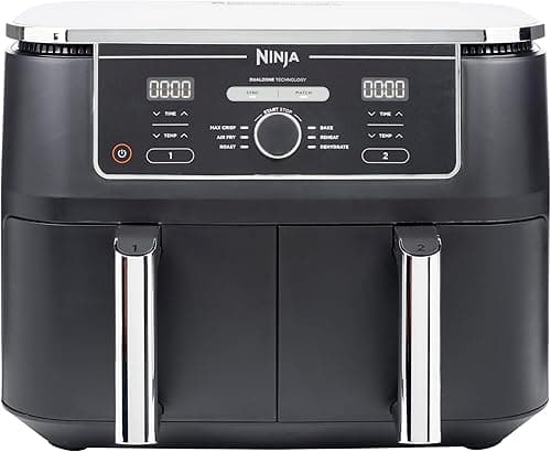 NINJA Freidora exenta de aceite Dual Zone Foodi MAX [AF400EU], 9,5 l de capacidad, 2 cajones, 6 modos de cocción, negra on Amazon.ae - Price Tracker