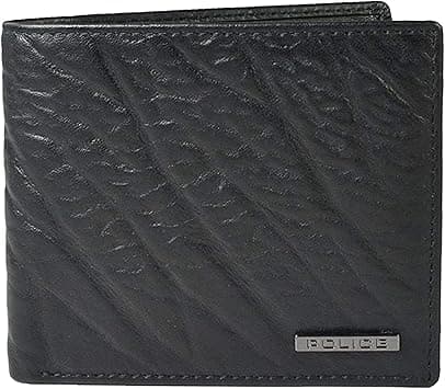 Police RFID Wallet for Men Leather Original | Bifold Wallet | Stylish Genuine Leather Gents Purse with 4 Card Holder Slots | 2 Slip-in Pockets | ID Card Holders | Diwali Gifts for Men - Black on Amazon.ae - Price Tracker