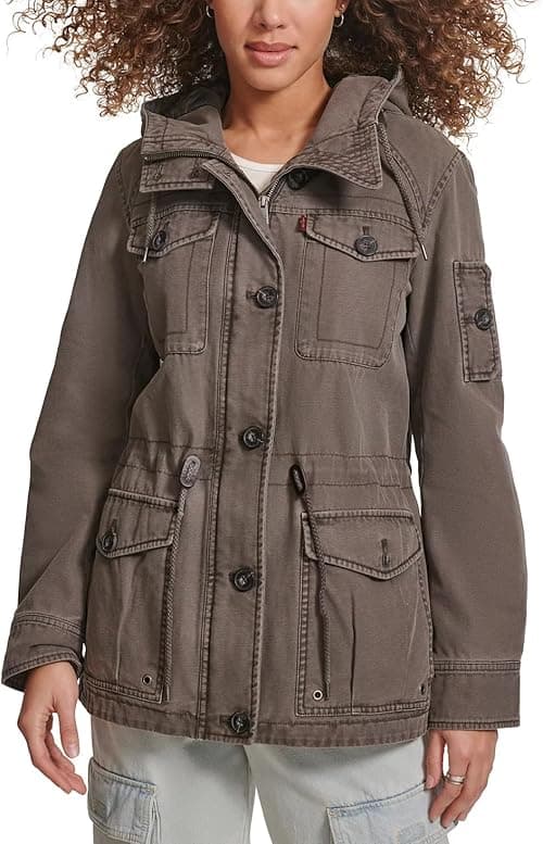 Levi's Women's Cotton Four Pocket Hooded Field Jacket (Standard & Plus Sizes) on Amazon.ae - Price Tracker
