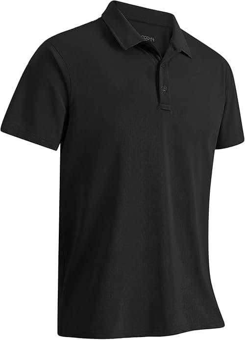 33,000ft Men's Polo Shirt Short Sleeve T-Shirt Golf Polo Moisture Wicking Polos Quick Drying Polos Outdoor Sports Athletic Tennis Performance Breathable T-Shirt for Golf Tennis Work on Amazon.ae - Price Tracker