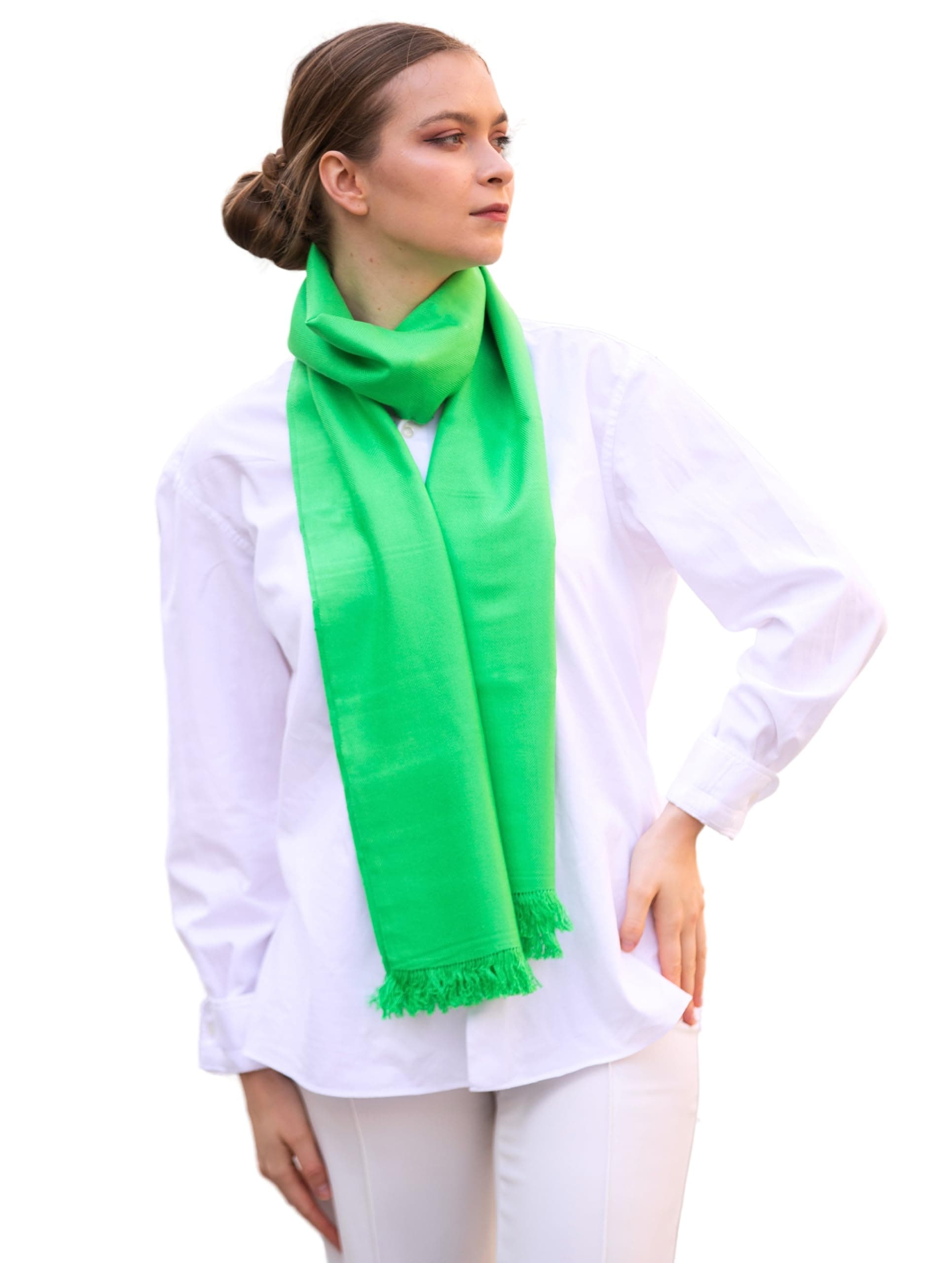 100% Egyptian Cotton, Hand-loomed Scarf, Luxurious feel, Breathable, Solid colors in a branded Gift box, Unisex on Amazon.ae - Price Tracker