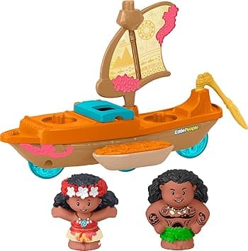 Fisher-Price Little People Toddler Toys Disney Princess Moana & Maui’s Canoe Sail Boat with 2 Figures for Ages 18+ Months - Amazon.ae Price Tracker