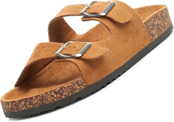 Alpine Swiss Womens Casual Double Strap Slide Sandals على Amazon.ae - متتبع الأسعار