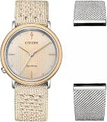 Citizen Women's Analogue Eco-Drive Watch with a Fabric Band L Ambiluna Collection - Best Deal Finder