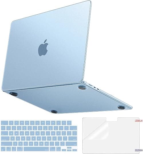 MOSISO Compatible with MacBook Air 13 inch Case M5 2026 M4, Sky Blue Clear على Amazon.ae - متتبع الأسعار