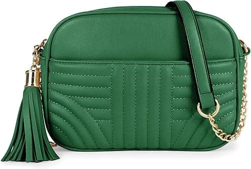 EVVE Gesteppte Crossbody-Taschen fr Frauen Stilvolle Kameratasche mit Quaste Leichte mittelgroe Schultertasche on Amazon.ae - Price Tracker