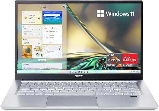 Acer Swift 3 SF314-43-R6NE Laptop | 14" Full HD IPS | AMD Ryzen 7 5700U Octa-Core Processor | AMD Radeon Graphics | 16GB LPDDR4X | 512GB SSD | Wi-Fi 6 | Fingerprint Reader | Backlit KB | Windows 11 on Amazon.ae - Price Tracker