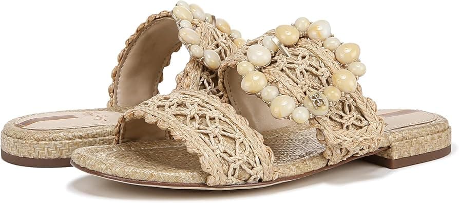Sam Edelman Women's Elisa Flat Sandal على Amazon.ae - متتبع الأسعار