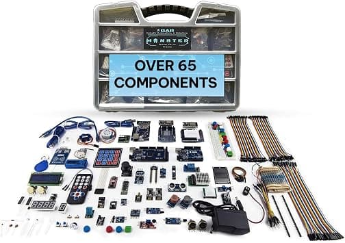 GAR Monster Starter Kit for Arduino - Robotics & IoT Development | Comprehensive 5-Board Set: Uno R3, Mega 2560, Nano V3, ESP32 WiFi+BT, ESP8266 NodeMCU | 25 Sensors, Tutorials & Organizer Toolbox على Amazon.ae - متتبع الأسعار