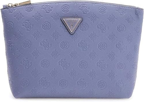 GUESS Womens Wilder Xl Top Zip Cosmetic, Grey Blue Logo on Amazon.ae - Price Tracker
