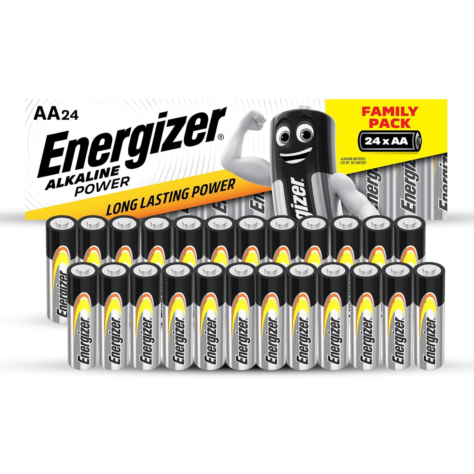 Energizer AA Batteries, Alkaline Power Batteries, 24 Pack on Amazon.ae - Price Tracker