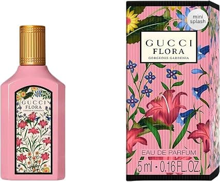 Gucci Flora Gorgeous Gardenia Perfume for Women EDP Mini Splash Top 0.16 Fl Oz | Perfume for Women, Mini Perfume, Eau de Parfum, Designer Sampler, Travel Size, Luxury Fragrance, Floral Scent على Amazon.ae - متتبع الأسعار