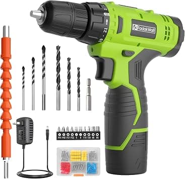 FADAKWALT 12V Cordless Drill, 180Nm Torque, 3/8” Keyless Chuck, Electric Screwdriver Kit, 21+1 Torque Setting, Combi Drill with Li-Ion Battery and Charger on Amazon.ae - Price Tracker