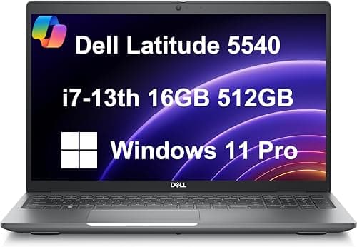 Dell Latitude 5540 5000 Business Laptop (15.6" FHD Anti-Glare, Intel 14-Core i7-1370P vPro, 16GB DDR5 RAM, 512GB SSD) Backlit KB, 1080p RGB Webcam, 2x Thunderbolt 4, Ethernet, Win 11 Pro w/Copilot على Amazon.ae - متتبع الأسعار