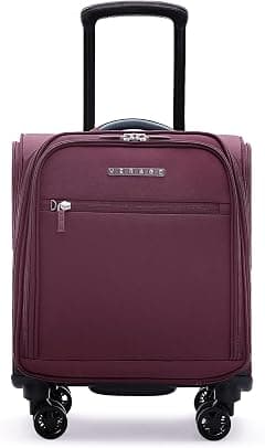 Verage Underseat Carry On Luggage with Wheels, Softside Small Suitcase Wheeled Rolling Travel Laptop Bag for Men Women - Amazon.ae Price Tracker
