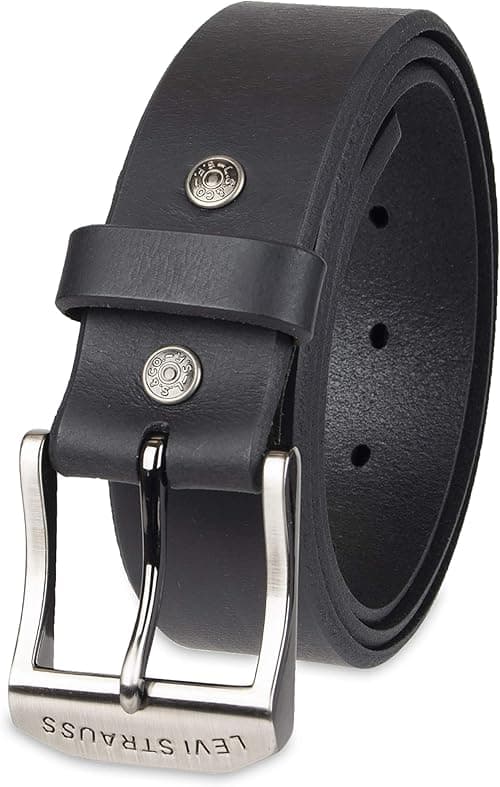 Levi's mens Logo Buckle Classic Leather Belt With Rivets Belt on Amazon.ae - Price Tracker
