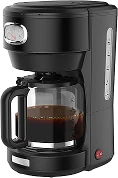 Westinghouse USA Retro Series 1.25L Coffee Maker – Black | Stylish Design with Brew Control, Pause-and-Pour Function, Permanent Filter (UAE Version) - 2 Years Warranty on Amazon.ae - Price Tracker