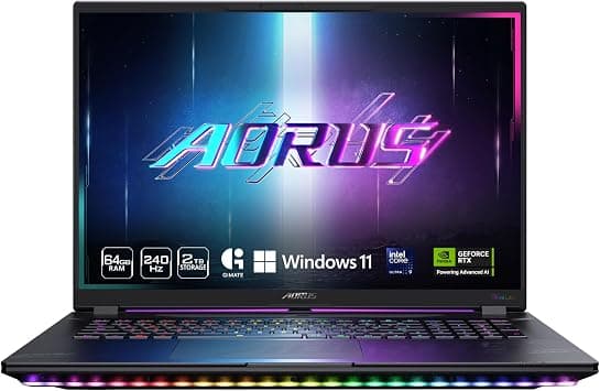 GIGABYTE AORUS MASTER 18 Gaming Laptop - 240Hz 2560x1600 Mini-LED - NVIDIA GeForce RTX 5090 - Intel Core Ultra 9 275HX - 2TB SSD with 64GB DDR5 RAM - Windows 11 Home AD (AORUS MASTER 18 BZH-C6USD45SH) on Amazon.ae - Price Tracker