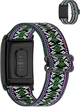 Adjustable Stretchy Solo Loop Wristbands for WHOOP 4.0/3.0, Soft Nylon Elastic Sport Bands, Durable & Breathable Strap for Sleep, Fitness, Health & Activity Tracking, Green - Best Deal Finder