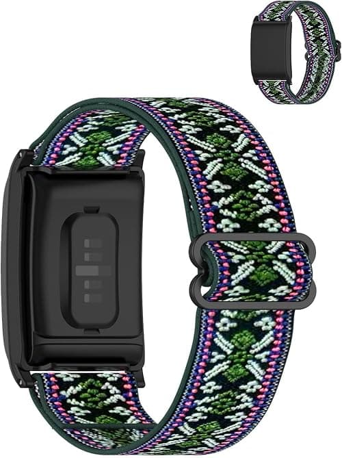 Adjustable Stretchy Solo Loop Wristbands for WHOOP 4.0/3.0, Soft Nylon Elastic Sport Bands, Durable & Breathable Strap for Sleep, Fitness, Health & Activity Tracking, Green on Amazon.ae - Price Tracker