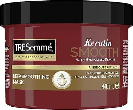 TRESemmé Keratin Smooth Deep Smoothing Mask rinse-out hair treatment with hydrolysed keratin for soft, shiny, frizz-free hair 440 ml on Amazon.ae - Price Tracker