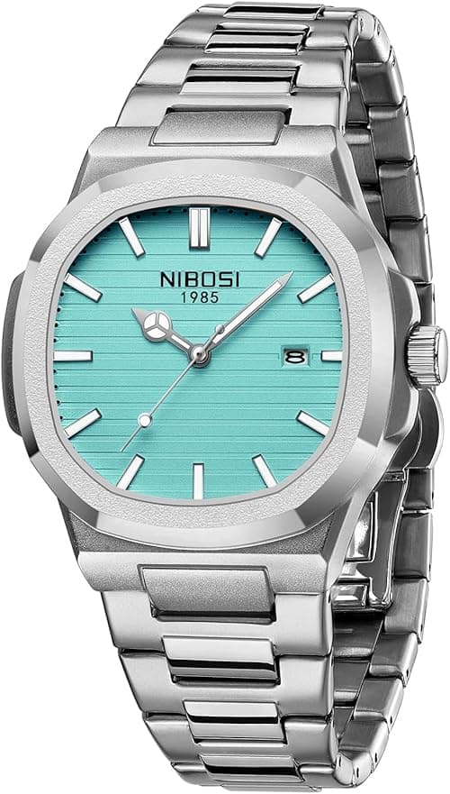 NIBOSI Men's Watch Fashion Military Green Watches for men Waterproof Chronograph Quartz Casual Wrist Watches Nylon Strap Date on Amazon.ae - Price Tracker
