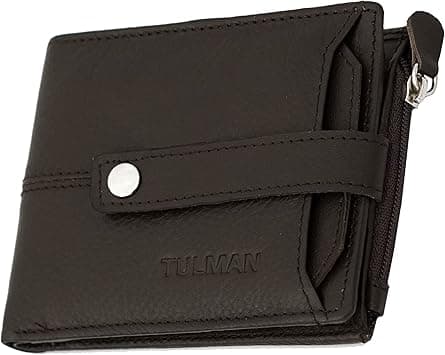 TULMAN Leather Credit Debit Card Holder Wallet Money Zipper Coin Purse for Men & Women – Chocolate Brown,11.5 x 9 cm, Chocolate Brown, 11.5 X 9 cm, Modern on Amazon.ae - Price Tracker