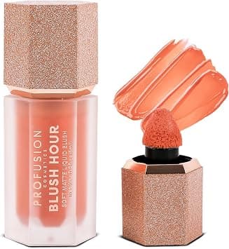 Profusion Cosmetics Blush Hour for Face, Lightweight and Long Wearing Soft Matte Liquid Blush Provides Natural Finish, Creamy Texture Which is Buildable, Essential Beauty Tool for Raising Your Glow - Best Deal Finder