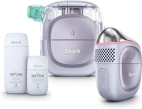 Shark FacialPro Glow at-Home Hydro-Powered Facial System with DePuffi Hot & Cold Therapy – Professional Spa Skincare Device for Pore Cleansing, Hydration, & Radiant Glow, Lilac, FH320PL - Amazon.ae Price Tracker