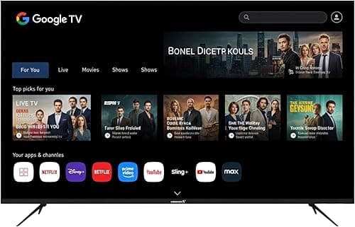 Videocon 43 Inch Edgeless Full HD Smart Google TV | Hey Google Voice Remote | Bluetooth | Chromecast Built-in | Quad Core Processor | Latest Google Edition - E43ELGT1100 on Amazon.ae - Price Tracker