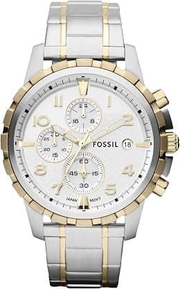 Fossil Men's Dean Stainless Steel Quartz Dress Chronograph Watch - Best Deal Finder
