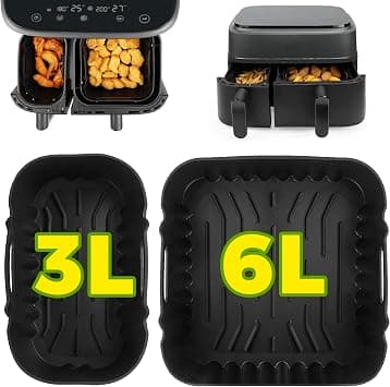 Pietuley 2Pcs Silicone Air Fryer Mold for Philips Dual Airfryer 3000-series 6L/3L, Silicone Air Fryer Mold for Philips, Air Fryer Accessories, Airfryer Accessories, Air Fryer Tray - Best Deal Finder