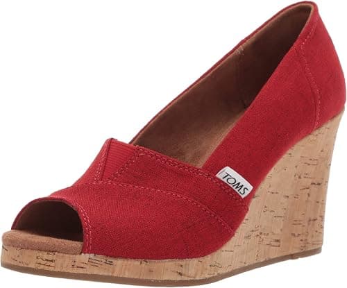 TOMS Classic Wedge womens Wedge Sandal على Amazon.ae - متتبع الأسعار
