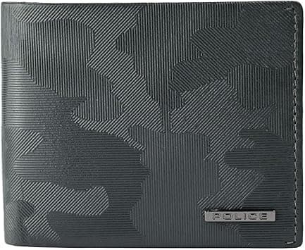 POLICE Men's Genuine Leather Slim Wallet with Coin Purse, Credit Card Holder and Gift Box on Amazon.ae - Price Tracker