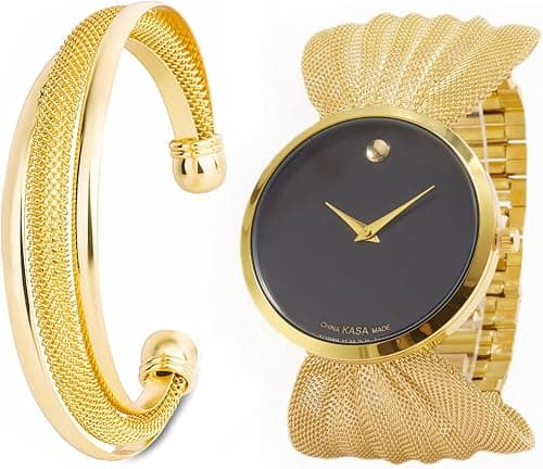 Women's Simplicity Wristwatches Elegant Butterfly Mesh Band Watch and Bracelet Set Gift Box, Women Luxury Watches Band with Bracelets Watches Set on Amazon.ae - Price Tracker