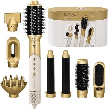 ENZO Professional 8-in-1 Multi Styler Hot Air Brush, High Speed BLDC, Curling Iron, Straightener, Volumizer Comb Set on Amazon.ae - Price Tracker