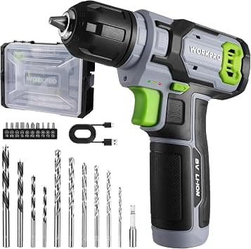 WORKPRO 8 V Cordless Drill Driver Set, Ideal for Home DIY Project على Amazon.ae - متتبع الأسعار
