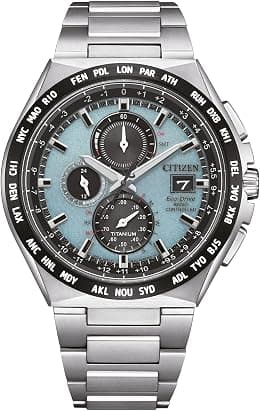 Citizen Men's Chronograph Eco-Drive Watch with Titanium Strap AT8238-84M - Best Deal Finder