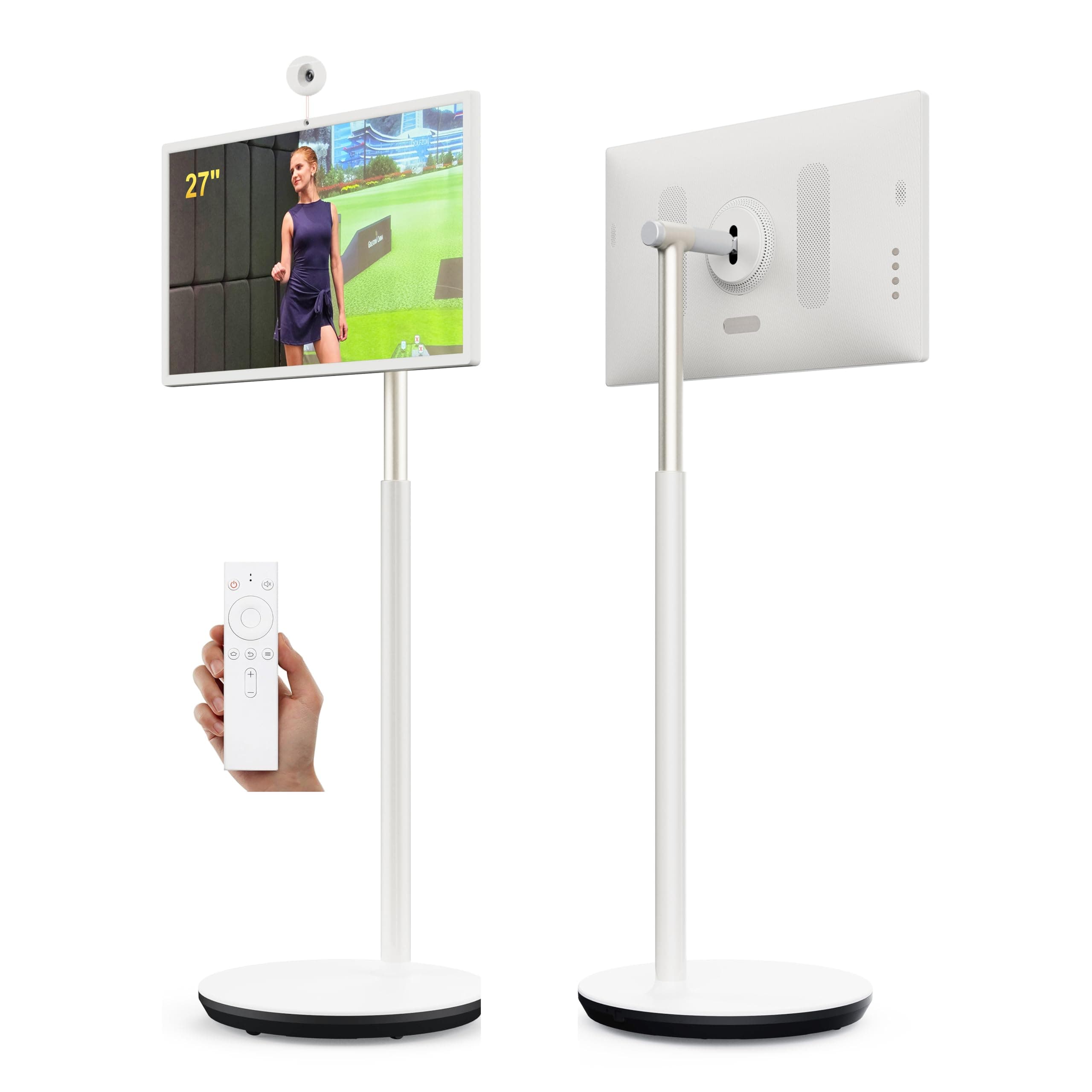 GTUOXIES 27 Inch Portable Touch Screen TV, 27G2W, Mobile Smart Monitor with Webcam and Stereo Sound, Native SO, Multi-Language, RK3588+8GB, HDMI/USB, 1920p, Remote Control, Full Movement... on Amazon.ae - Price Tracker