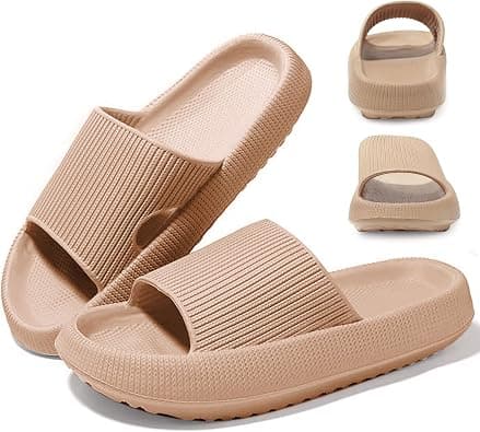 URbazaar Pillow Slides Slippers for Women Men Cloud Slippers Soft Massage House Bath Slippers Quick Drying Non-Slip Soft Lightweight Open Toe Sandals Slippers on Amazon.ae - Price Tracker