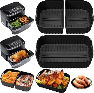 Hot Air Fryer Accessories for Philips Airfryer Dual Flexbasket 1000 Series 7.1 L, 3 Pieces Airfryer Silicone Mould Accessories, Silicone Mould Hot Air Fryer for Philips NA154/00, Philips Air Fryer on Amazon - Best Deal Finder