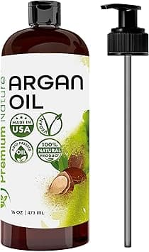 Premium Nature Argan Oil for Dry Damaged Hair and growth, Argon Oil Serum For Hair Oil for Curly Frizzy Hair, Argan Oil for Skin, Hair Oil for Men, Organic Argan Oil of Morocco 16 oz Pure Cold Pressed on Amazon.ae - Price Tracker