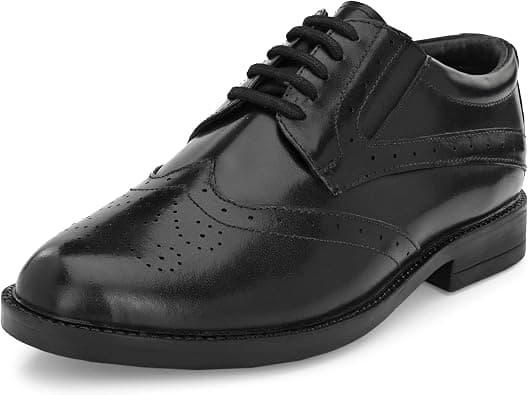 Burwood Men's Black Leather Formal Lace-Up Shoes on Amazon.ae - Price Tracker