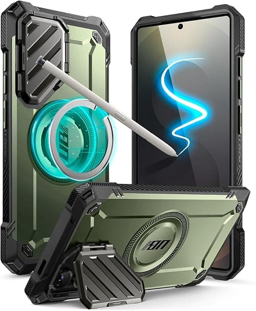 SUPCASE for Samsung Galaxy S25 Ultra Case with Camera Cover Stand (UBMag XT), [S Pen Friendly] [Compatible with MagSafe] [Military-Grade Protection] Magnetic Phone Case for S25 Ultra 6.9 Inch, Guldan on Amazon.ae - Price Tracker