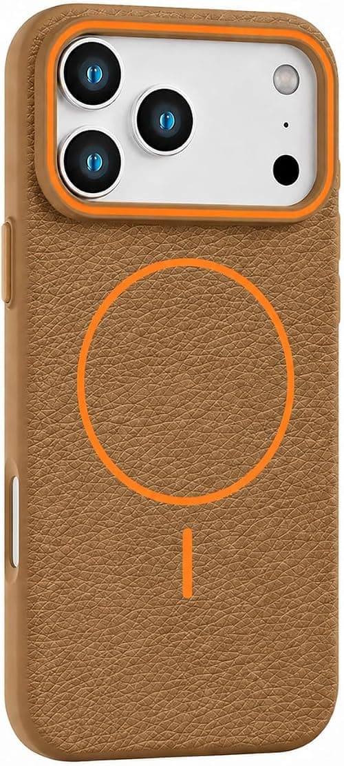 Case 17 Pro Max, TPU Shock-Absorbent Basic Cover, case cover (2025) - (Desert Tan with Orange) على Amazon.ae - متتبع الأسعار