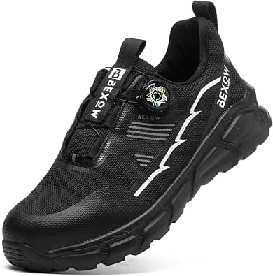 Safety Shoes Steel Toe Lightweight Work Sneakers for Men and Women Kevlar Midsole Slip Resistant Industrial Footwear على Amazon.ae - متتبع الأسعار